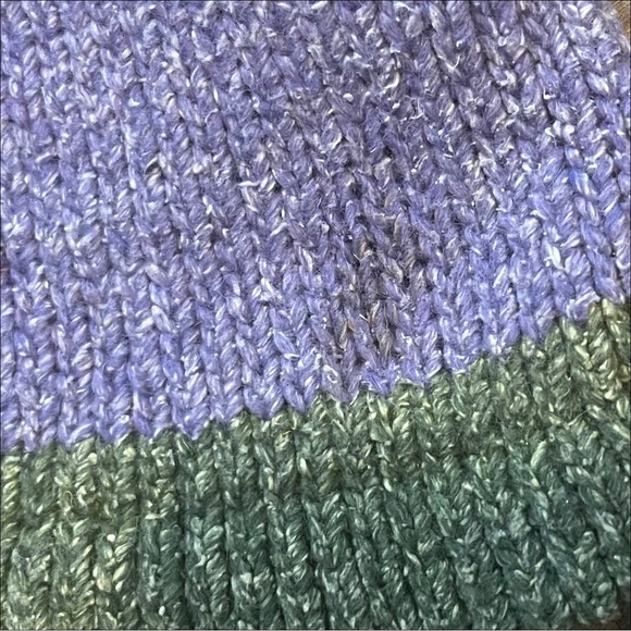 VTG | Patchwork Colorblock Wool Long Tassel Hood Cardigan - Picture 12 of 12